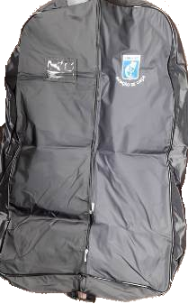 Capa para transporte de uniformes/ternos com o emblema da ABRA-PC